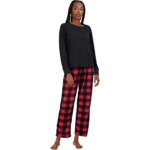 BEARPAW 2 PIECE medium plaid holiday Christmas PAJAMA plaid SLEEPWEAR SET